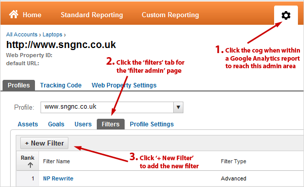 how to apply a filter