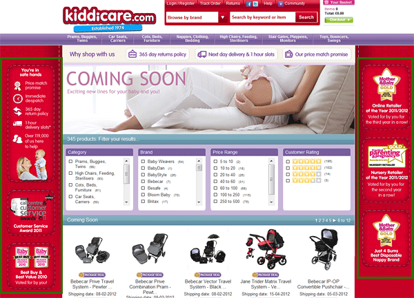 Kiddicare - Side Strips